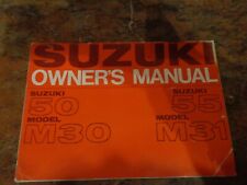 Suzuki m30 owners for sale  LANCASTER