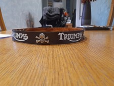 Triumph logo leather for sale  MANCHESTER