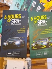 2x WEC Lemans Aston Martin original signierte Karten,  13x18 cm  comprar usado  Enviando para Brazil