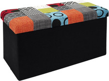 Hd6507 cassapanca patchwork usato  Roma