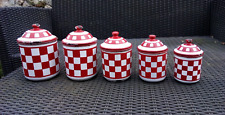 French checkered enamelware d'occasion  Expédié en Belgium