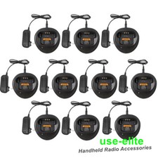 Lote 10 carregador de mesa para bateria de rádio CP200 CP200D CP150 EP450 PR400, usado comprar usado  Enviando para Brazil