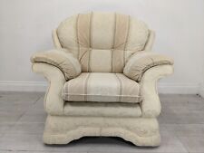 Armchair beige stripe for sale  BRISTOL