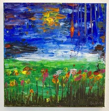 Quadro acrilico tela usato  Varese