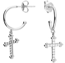 Silver cross charm for sale  UK