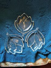 leaf glass dish set serving for sale  Cardington