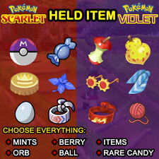 ✨ All Held Item✨ Pokemon Scarlet Violet The Indigo Disk DLC, Master Ball, Mints, usado comprar usado  Enviando para Brazil