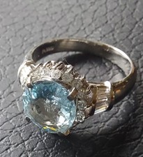 Platinbrillantring tollem aqua gebraucht kaufen  Datteln