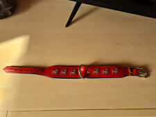 Hundehalsband leder rot gebraucht kaufen  Gladbeck