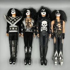 Conjunto de 4 bonecas KISS Band personalizadas feitas à mão 12” roupas vintage colecionáveis de rock comprar usado  Enviando para Brazil