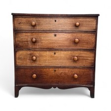 Antique mahogany chest for sale  LICHFIELD