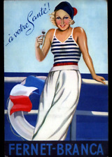 MATELOTTE BRETONNE illustrée ART DECO 1930 / Publicité Liqueur FERNET BRANCA, usado comprar usado  Enviando para Brazil