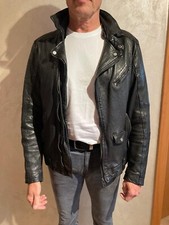 Lederjacke herren schwarz gebraucht kaufen  Nettersheim