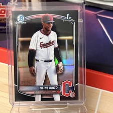 2025 BOWMAN CHROME HEINS BRITO Guardians True Black /10 BCP-203 1º comprar usado  Enviando para Brazil