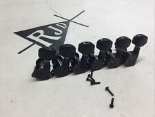 Sintonizadores de guitarra negros clavijas de afinación en línea mano izquierda o reverso segunda mano  Embacar hacia Mexico