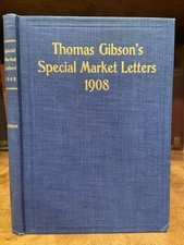 1908 Thomas Gibson Special Market Letters 1st Ed Panic Era Stock Market - Ex, usado comprar usado  Enviando para Brazil
