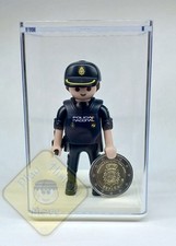 PLAYMOBIL CUSTOM EXCLUSIVO POLICIA NACIONAL UPR + MONEDA 2 € CONMEMORATIVA+CAJA segunda mano  Embacar hacia Mexico