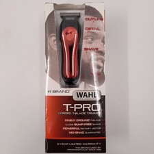 Aparador de lâmina T com fio Wahl T-Pro 9307-900 acessórios acabamento de contorno de detalhe de barbear comprar usado  Enviando para Brazil