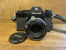Usado, *Estado perfeito* Câmera de Filme Preta Nikon Nikomat EL Nova Lente Nikkor 50mm F/2 Não Ai/Japão comprar usado  Enviando para Brazil