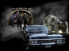 SUPERNATURAL! DEAN & SAM! CHEVY IMPALA BABY 67! FOTO COLORIDA BONITA!  8 X 10! F6 comprar usado  Enviando para Brazil