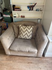 Large fabric armchair for sale  GUILDFORD