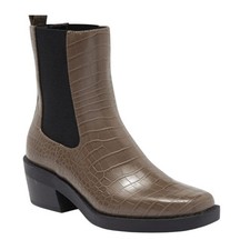 EDIÇÃO ABERTA AYLA CROC SALTO CHELSEA BOTA NO OUTONO NOVA SEM ETIQUETAS FEMININA TAMANHO 7M comprar usado  Enviando para Brazil