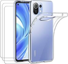 Usado, Hülle + 3X Schutzglas für Xiaomi Mi 11 Lite Panzerfolie Slim TPU Case Tasche 9H comprar usado  Enviando para Brazil