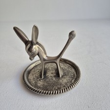 Porta-anel burro vintage folheado a prata Seba comprar usado  Enviando para Brazil
