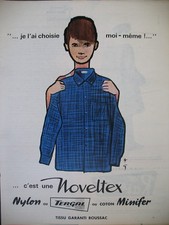 Publicite presse noveltex d'occasion  Mazamet