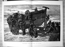 Antique print launching for sale  UK