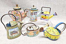 Six metal enamel for sale  Roseville