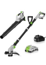 Combo de aparador de cordas e soprador de folhas sem fio com bateria de 2,0Ah cinza e verde  comprar usado  Enviando para Brazil