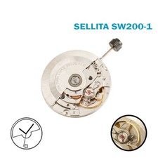 SELLITA SW200-1SWISS🇨🇭 Movimento Automático Feito, Disco de Data Preto aos 6 comprar usado  Enviando para Brazil