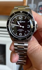 Bell & Ross BRV2-92 S-00209 RELÓGIO AUTOMÁTICO data pulseira de aço inoxidável 100M comprar usado  Enviando para Brazil