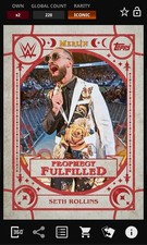 Seth Rollins - Red Prophecy Fulfilled Iconic - Topps Slam Merlin 25 Digital comprar usado  Enviando para Brazil