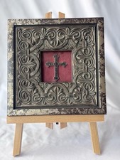 Quadro quadrado decorativo de 7,5 polegadas com crucifixo  comprar usado Quadro quadrado decorativo de 7,5 polegadas com crucifixo  comprar usado  Enviando para Brazil