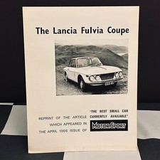 Lancia fulvia coupe for sale  CHELTENHAM