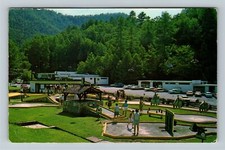 Cartão postal vintage Western NC-Carolina do Norte, campo de golfe em miniatura, c1968 comprar usado  Enviando para Brazil