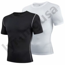 Hombres Deportes Mangas Cortas Camiseta Prenda para el torso Ajustada Fitness Entrenamiento Correr Ropa deportiva segunda mano  Embacar hacia Mexico