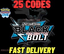 25x Black Bolt Codes Booster Pokémon TCG LIVE - PTCGL - ENVIADO RÁPIDO comprar usado  Brasil 