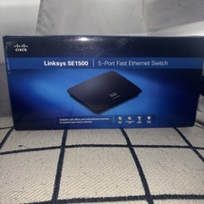 Novo Switch Fast Ethernet Genuíno Cisco LINKSYS SE1500 5 Portas Caixa Aberta comprar usado  Enviando para Brazil