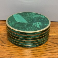 Malachite stone brass for sale  Avon