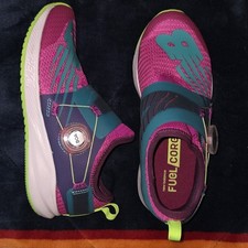 Tênis New Balance Fuelcore BOA Reveal roxo azul-petróleo juvenil tamanho 2 sem gravata em excelente estado usado comprar usado  Enviando para Brazil
