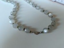 Kette grauer mondstein gebraucht kaufen  Hamburg