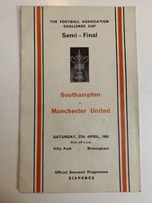 Southampton manchester united for sale  PRESTATYN