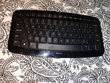 Teclado sem fio Microsoft Arc 1392 preto com dongle USB testado funcionando, usado comprar usado Teclado sem fio Microsoft Arc 1392 preto com dongle USB testado funcionando, usado comprar usado  Enviando para Brazil