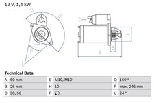Starter anlasser bosch gebraucht kaufen  Bautzen-Umland II
