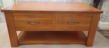 Solid oak coffee for sale  GLASGOW