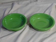 Lote de 2 Tigelas de Cereais Verde Hamer Laughlin Company Fiesta Ware 7" SHAMROCK comprar usado  Enviando para Brazil