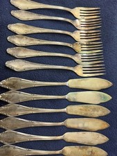 Fischbesteck versilbert teilig gebraucht kaufen  Deutschland